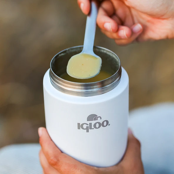 Igloo Bamboo Yemek Termosu 500ml-BEYAZ - Resim 6