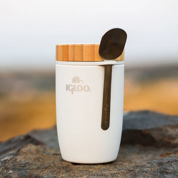 Igloo Bamboo Yemek Termosu 500ml-BEYAZ - Resim 7