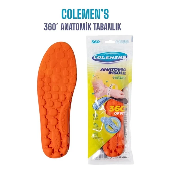 Anatomik Ayakkabı Tabanlığı Masaj Etkili Tabanlık Siyah ürün görseli 1