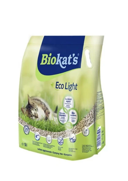 Biokat's Doğal Pelet Kedi Kumu Eco Light 5 Lt ürün görseli 1