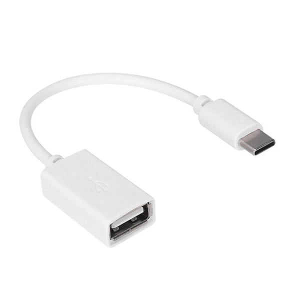 Hytech HY-X112 Beyaz Usb Dişi To Type-C Erkek Otg Çevirici ürün görseli 1