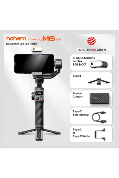 iSteady M6 Kit Akıllı Telefon Görüntü Sabitleyici Gimbal ürün görseli 1