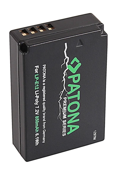 Premium Canon Lp-e12 Batarya Pil - Resim 4