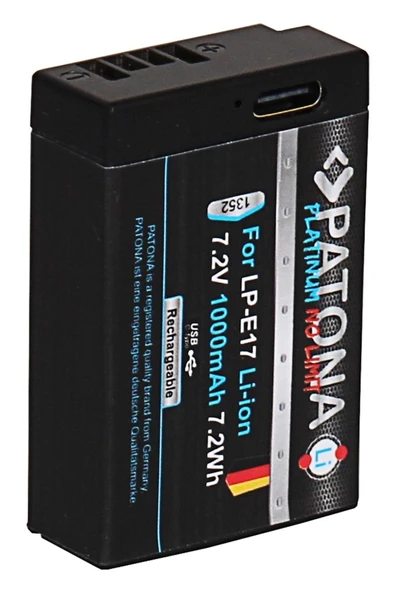 Platinum Canon Lp-e17 Usb-c Girişli Batarya Pil - Resim 4