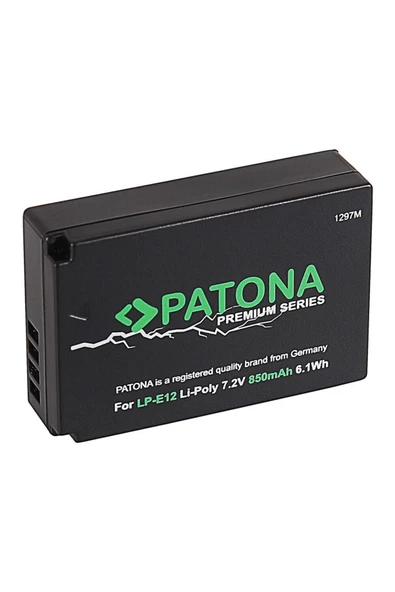 Premium Canon Lp-e12 Batarya Pil - Resim 2