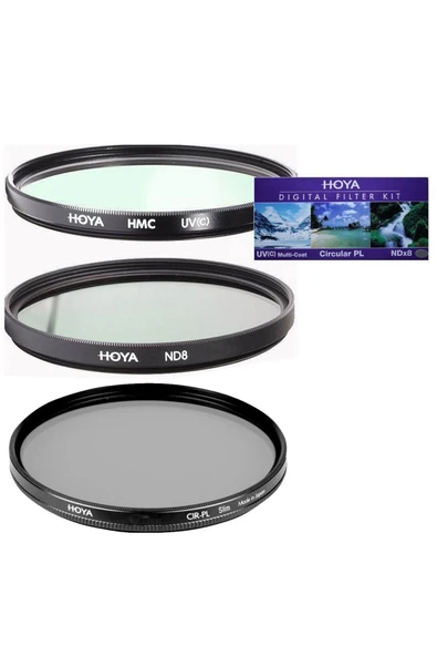 67mm Digital Filter Kit II UV, CircularPL, ND Filtre Seti - Resim 3