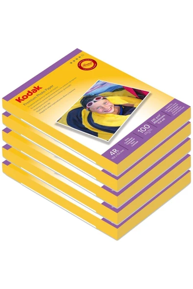 230 Gram 10x15 Parlak 5'li Paket 500 Adet Inkjet Fotoğraf Kağıdı ürün görseli 1