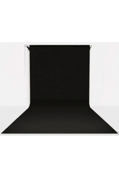 Stüdyo Teknik 270cm X 580cm Sonsuz Siyah Fon Perdesi Seti ürün görseli 1