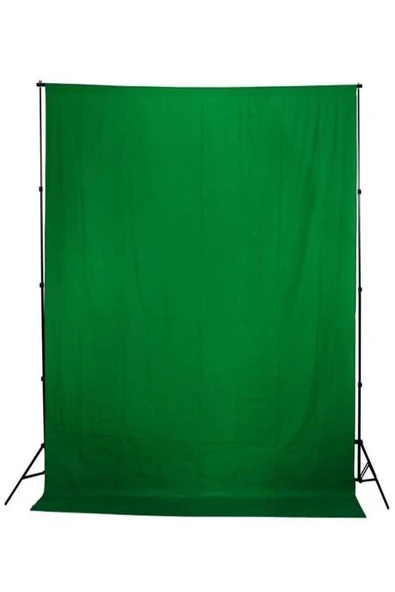 Greenbox Chromakey Green Screen Yeşil Fon Perde 3x3 m Yeni ürün görseli 1