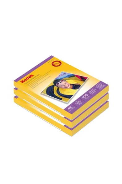 Parlak Inkjet Fotoğraf Kağıdı 230 g/m2  - 15 x 21 cm  - 100 x 3 -  300'lü ürün görseli 1