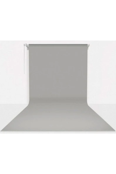 Stüdyo Teknik 270cm X 580cm Sonsuz Gri Fon Perdesi Seti ürün görseli 1
