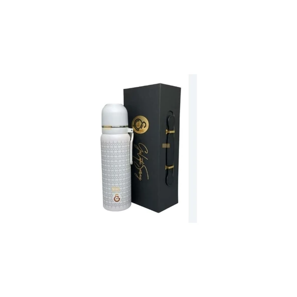 AKILLIELMA-GALATASARAY LİSANSLI ÇELİK TERMOS BEYAZ 650 ML 587194 ürün görseli 1
