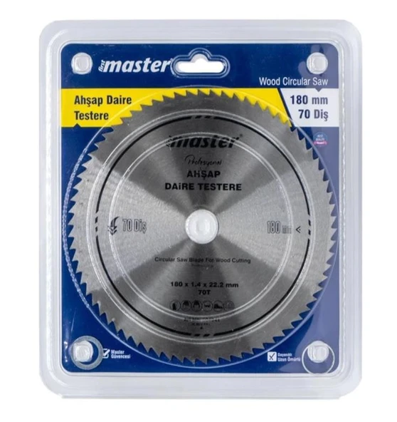 Master Ahşap Daire Testere Bıçağı 180mm 70 Diş - Resim 4