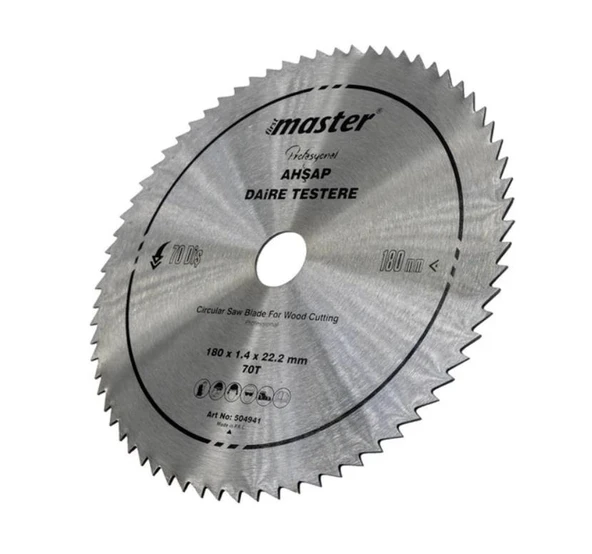Master Ahşap Daire Testere Bıçağı 180mm 70 Diş - Resim 2