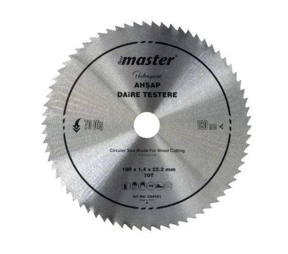 Master Ahşap Daire Testere Bıçağı 180mm 70 Diş ürün görseli 1