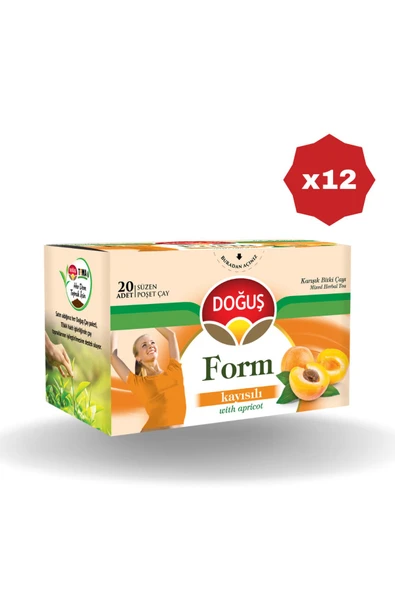 DOĞUŞ KAYISILI BİTKİ ÇAYI 20'Lİ - (12 ADET) ürün görseli 1