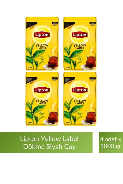 Lipton Yellow Label Dökme Siyah Çay 1000 gr x 4 Adet ürün görseli 1