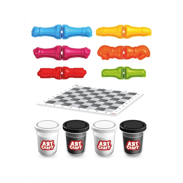 Art Craft Satranç Hamur Set 03732 - Resim 3