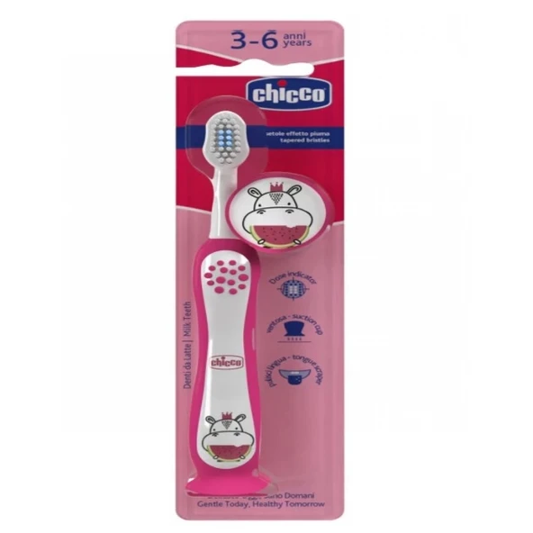 Chicco Diş Fırçası 3-6 Yaş Hippo ürün görseli 1
