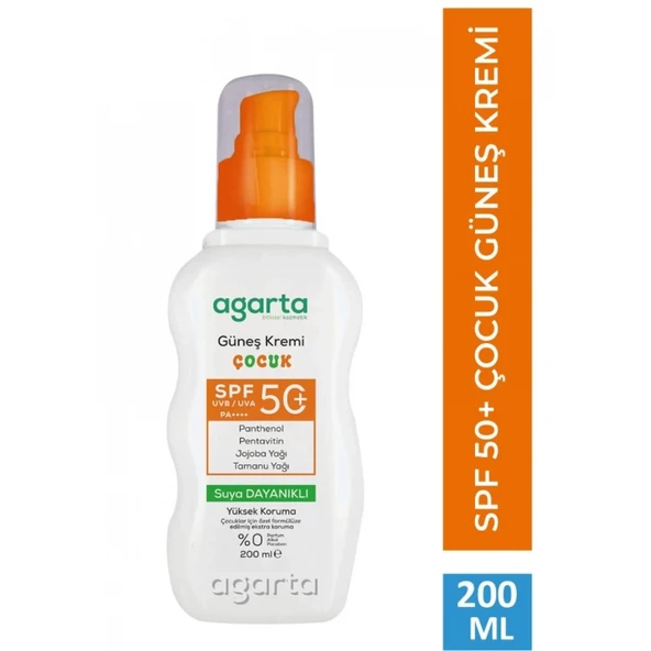 Agarta Doğal Güneş Kremi Çocuk 50 Spf 200 Ml ürün görseli 1