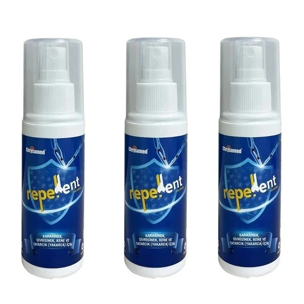 Chrysamed Repellent Yüksek Etkili Sinek ve Kene Kovucu 100 ml 3 Adet ürün görseli 1