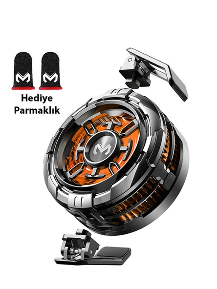 MEMO CX08 iOS Android Soğutucu 15W Manyetik + Arka Klips 2'si 1 Arada Yarı İletken Soğutma Fanı Radyatörü ürün görseli 1