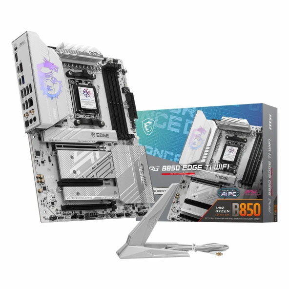 MSI MPG B850 Edge Ti WiFi DDR5 (8400MHz)OC M.2 HDMI/USB-C PCIe 5.0 AM5 ATX Anakart ürün görseli 1