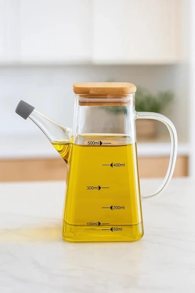 Bambum Rafa - Bambu Kapaklı Yağdanlık 550ml ürün görseli 1