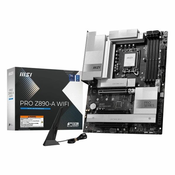 MSI Pro Z890-A WiFi DDR5 (9200MHz)OC M.2 HDMI/USB-C PCIe 5.0 1851P ATX Anakart ürün görseli 1