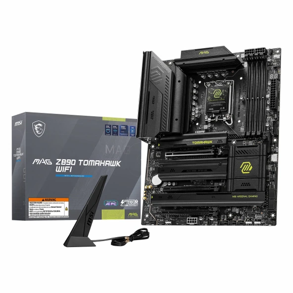 MSI MAG Z890 Tomahawk WiFi DDR5 (9200MHz)OC M.2 HDMI/USB-C PCIe 5.0 1851P ATX Anakart ürün görseli 1