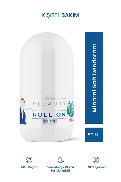 BALEN’S BEEAUTY ERKEK MINERAL SALT DEODORANT ROLL-ON * 50 ML ürün görseli 1
