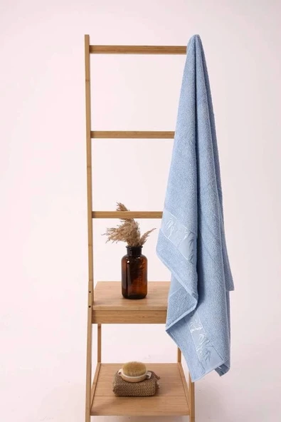 NİVEMESHOME MAVİ BAMBU BANYO HAVLUSU NURPAK ürün görseli 1