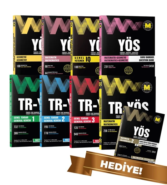 TR-YÖS SET-5 (TÜM DERSLER KARMA SORU BANKASI SETİ) ürün görseli 1