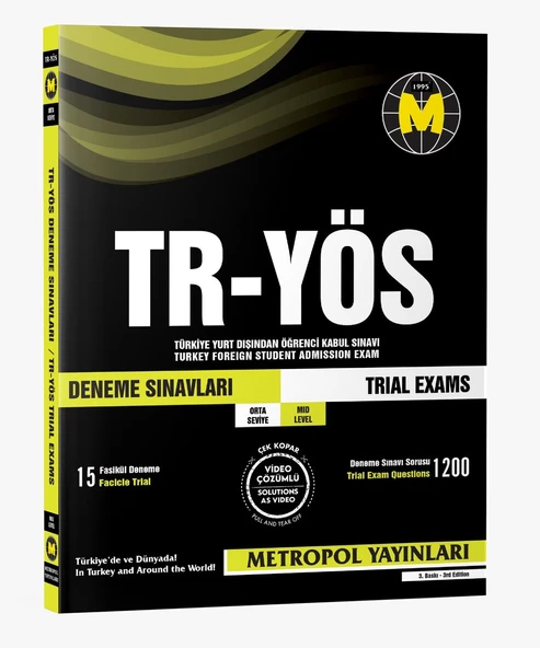 TR-YÖS SET-6 (DENEME SINAVLARI KİTAP SETİ) - Resim 3