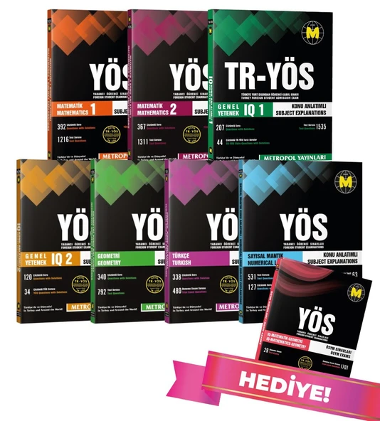 TR-YÖS SET-1 (TÜM DERSLER KONU ANLATIMLI KİTAP SETİ) ürün görseli 1