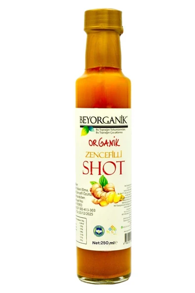 Beyorganik Organik Zencefilli Shot 250 ml 1 ADET ürün görseli 1