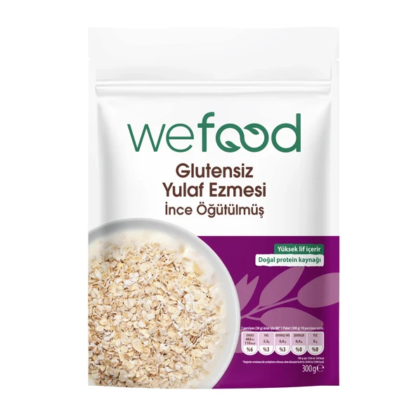 Wefood Glutensiz Yulaf Ezmesi İnce Öğütülmüş 300 gr 1 ADET ürün görseli 1