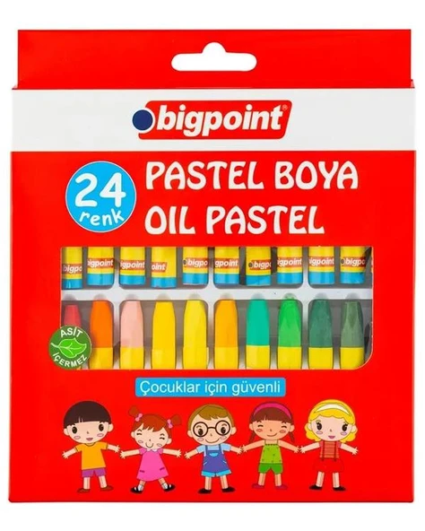 Bigpoint Pastel Boya 24 Renk BP74024 ürün görseli 1