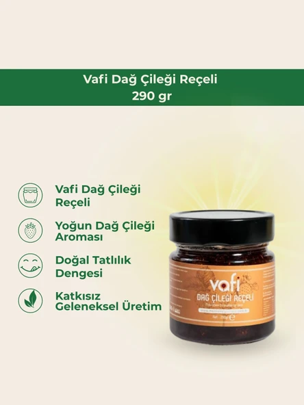 Vafi Dağ Çileği Reçeli 290 gr 1 ADET - Resim 2