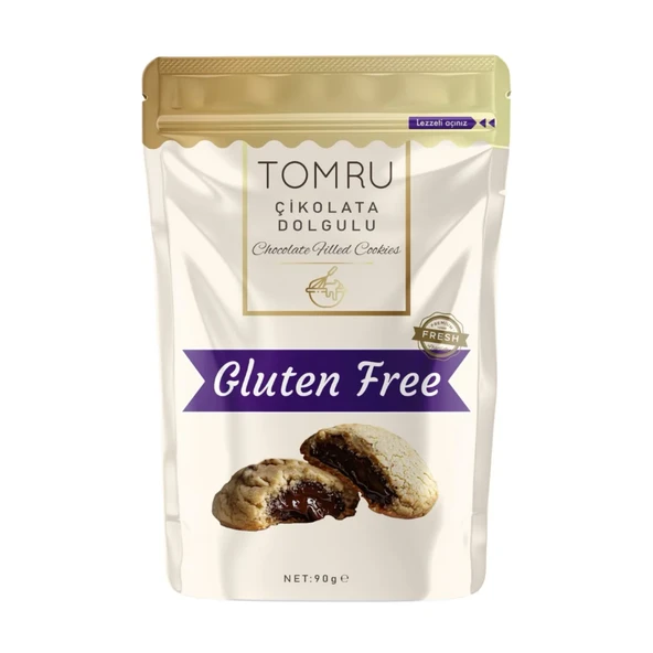 Tomru Glutensiz Çikolata Dolgulu Kurabiye 90 gr ürün görseli 1