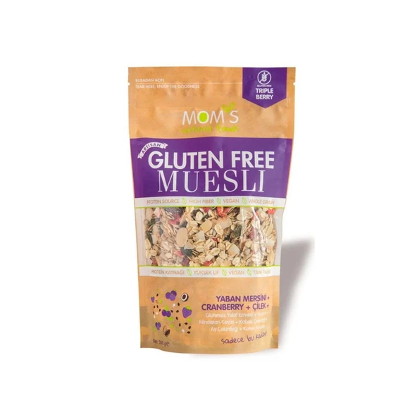 Mom´s Glutensiz Musli Yaban Mersini Çilek 300 gr 1 ADET ürün görseli 1