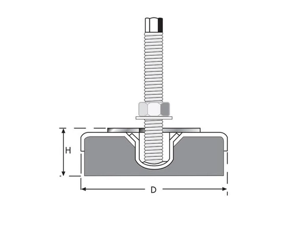 Tezgah Tamponu M20x150 Çap160 - Resim 2