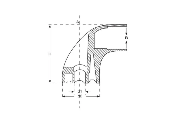 Plastik Profil Boru Kulp Başlık 20 mm - Resim 2