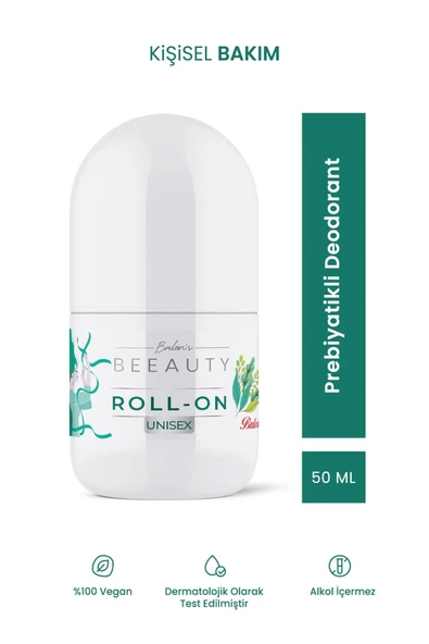 BALEN’S BEEAUTY UNISEX PREBİYOTİKLİ DEODORANT ROLL-ON * 50 ML ürün görseli 1