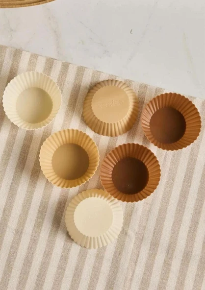 Chocky Silikon 6lı Mini Kek Kalıbı - Resim 2