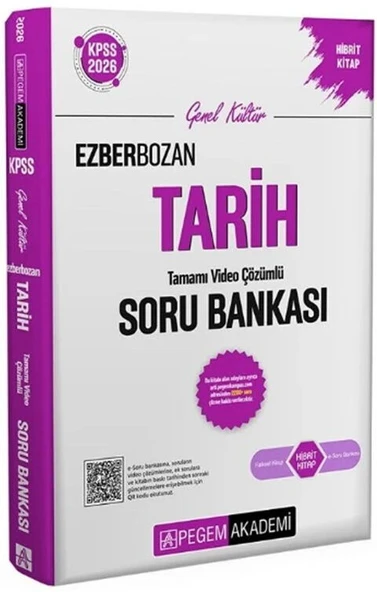 2026 KPSS Tarih Ezberbozan Soru Bankası Pegem Akademi ürün görseli 1