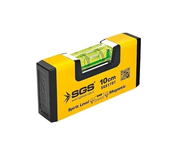 Sgs 1707 Alüminyum Mıknatıslı Su Terazisi 10 Cm ürün görseli 1