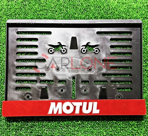 Motorsiklet Plakalık Motul Lazer Kesim 3D Kabartmalı Model Motor Plakalığı ürün görseli 1