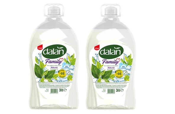 Dalan Family Natural Sıvı Sabun 3 L x 2 Adet ürün görseli 1
