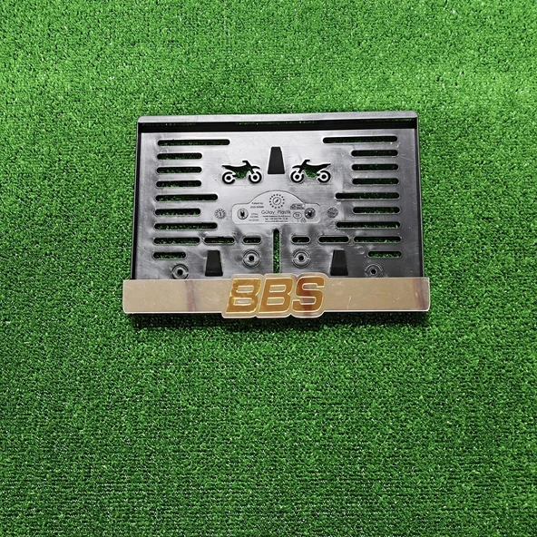 Motorsiklet Plakalık BBS Lazer Kesim 3D Kabartmalı Model Motor Plakalığı ürün görseli 1